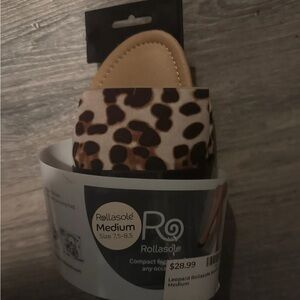 Rollasole Leopard Print Flats